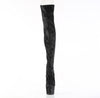 ADORE-3000WR Plateau Overknee Stiefel Schwarz von Pleaser – Ansicht 2