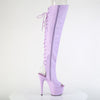 ADORE-3019 Plateau Peeptoe Overknee Stiefel Violett Matt von Pleaser – Ansicht 5