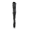ADORE-3028 Plateau Overknee Stiefel Schwarz Matt von Pleaser – Ansicht 4