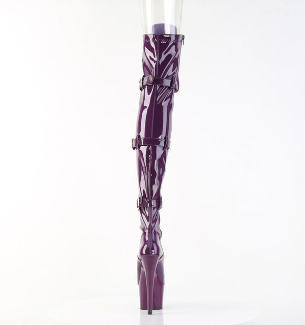 ADORE-3028 Overknee Plateauschuhe Lila von Pleaser – Ansicht 4
