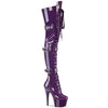 ADORE-3028 Overknee Plateauschuhe Lila von Pleaser