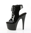 ADORE-700-20 Stiefelette Plateauschuhe Schwarz von Pleaser – Ansicht 3