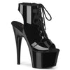 ADORE-700-20 Stiefelette Plateauschuhe Schwarz von Pleaser