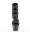 ADORE-700-24 Plateau Sandaletten Schwarz Stretch von Pleaser – Ansicht 2