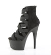 ADORE-700-24 Plateau Sandaletten Schwarz Stretch von Pleaser – Ansicht 3