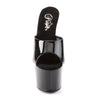 ADORE-701 Plateau Pantoletten Schwarz Lack von Pleaser – Ansicht 2