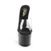 ADORE-701 Plateau Pantoletten Transparent/Schwarz von Pleaser – Ansicht 2