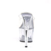 ADORE-701 Plateau Pantoletten Transparent von Pleaser – Ansicht 4