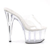 ADORE-701 Plateau Pantoletten Transparent von Pleaser – Ansicht 5