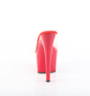 ADORE-701 Plateau Pantoletten Rot Lack von Pleaser – Ansicht 4