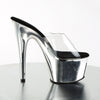 ADORE-701 Plateau Pantoletten Silber von Pleaser – Ansicht 5