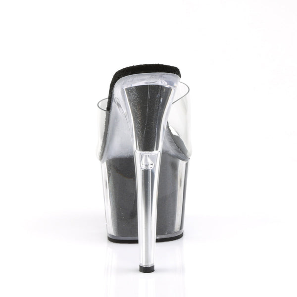 ADORE-701G Plateau Pantoletten Schwarz von Pleaser – Ansicht 4