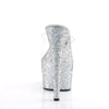 ADORE-701LG Plateau Pantoletten Silber von Pleaser – Ansicht 4