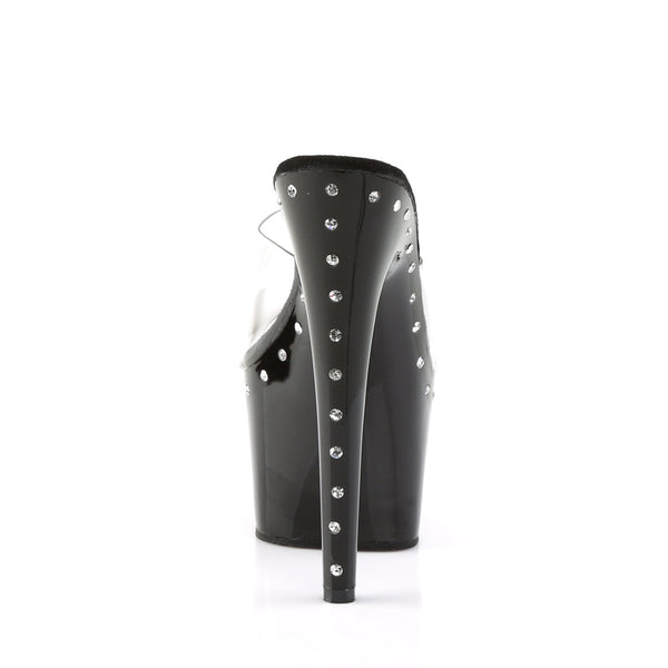 ADORE-701LS Plateau Pantoletten - Schwarz von Pleaser – Ansicht 4