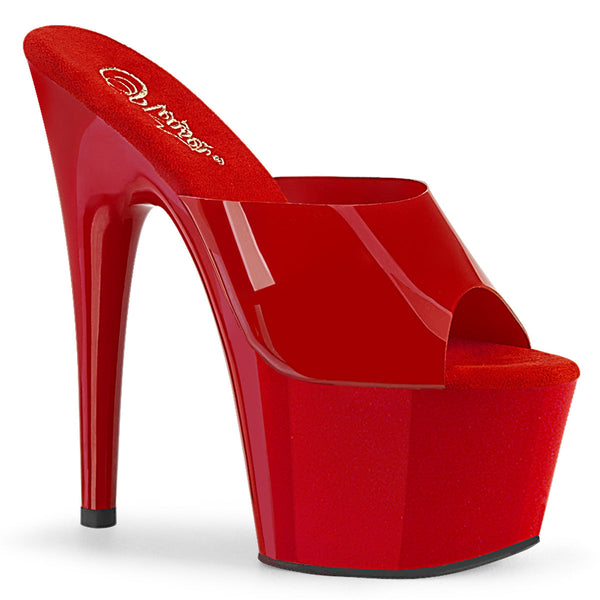 ADORE-701N Stiletto Plateauschuhe Rot von Pleaser