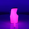 ADORE-701UVG Plateau Pantoletten Neon Pink UV von Pleaser – Ansicht 4