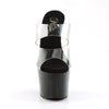 ADORE-702 Plateau Pantoletten - Transparent von Pleaser – Ansicht 2