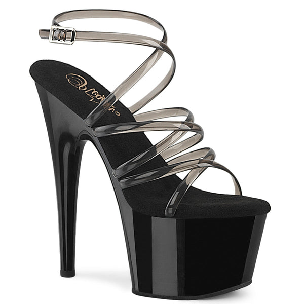 ADORE-706 Plateau Sandaletten Schwarz Lack von Pleaser