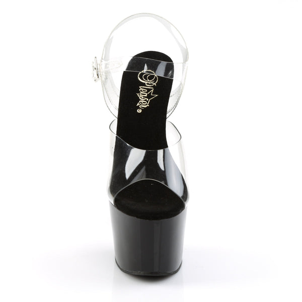 ADORE-708 Plateau Sandaletten Schwarz von Pleaser – Ansicht 2