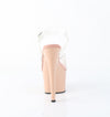 ADORE-708 Plateau Sandaletten Beige Lack von Pleaser – Ansicht 4