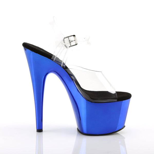 ADORE-708 Plateau Sandaletten Blau von Pleaser – Ansicht 5