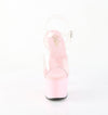 ADORE-708 Plateau Sandaletten Rosa Lack von Pleaser – Ansicht 2