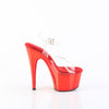 ADORE-708 Sandalette Plateauschuhe Rot von Pleaser – Ansicht 5