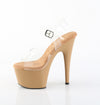 ADORE-708 Plateau Sandaletten Braun Lack von Pleaser – Ansicht 3