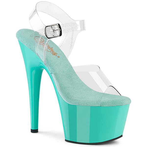 ADORE-708 Plateau Sandaletten Blau Türkis von Pleaser