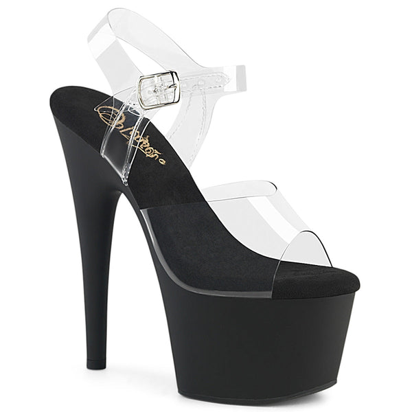 ADORE-708 Plateau Sandaletten Schwarz Matt von Pleaser