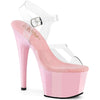 ADORE-708 Plateau Sandaletten Rosa Lack von Pleaser
