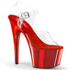 ADORE-708 Sandalette Plateauschuhe Rot von Pleaser