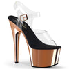 ADORE-708 Plateau Sandaletten Rose Gold von Pleaser