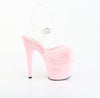 ADORE-708FUR Sandalette Plateauschue Rosa von Pleaser – Ansicht 5