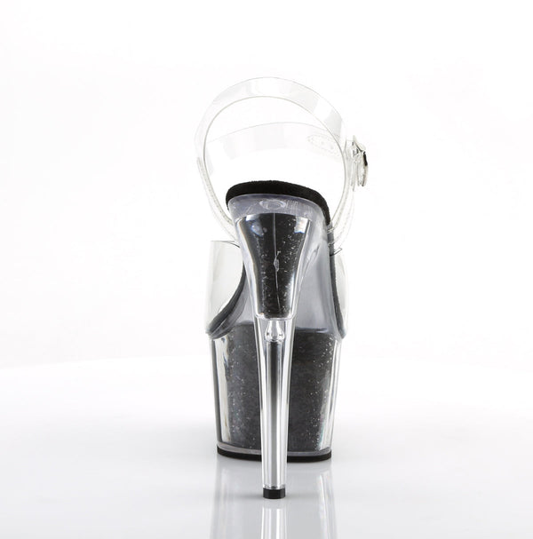 ADORE-708G Plateau Sandaletten - Schwarz von Pleaser – Ansicht 4