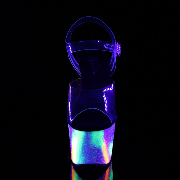 ADORE-708GXY Plateau Sandaletten Mehrfarbig UV von Pleaser – Ansicht 2