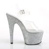 ADORE-708HMG Plateau Sandaletten Silber von Pleaser – Ansicht 5