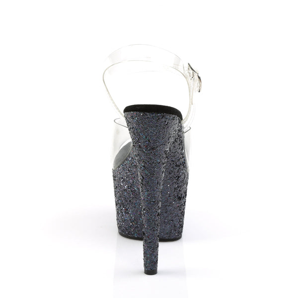 ADORE-708LG Plateau Sandaletten - Schwarz von Pleaser – Ansicht 4