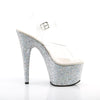 ADORE-708LG Plateau Sandaletten Silber von Pleaser – Ansicht 5