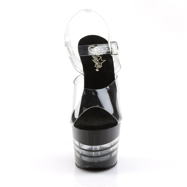 ADORE-708LN Plateau Sandaletten - Schwarz von Pleaser – Ansicht 2