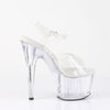 ADORE-708MMG Plateau Sandaletten Transparent von Pleaser – Ansicht 5