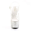ADORE-708MR-5 Plateau Sandaletten transparent-silber von Pleaser – Ansicht 2