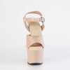 ADORE-708N Plateau Sandaletten Beige Lack von Pleaser – Ansicht 2