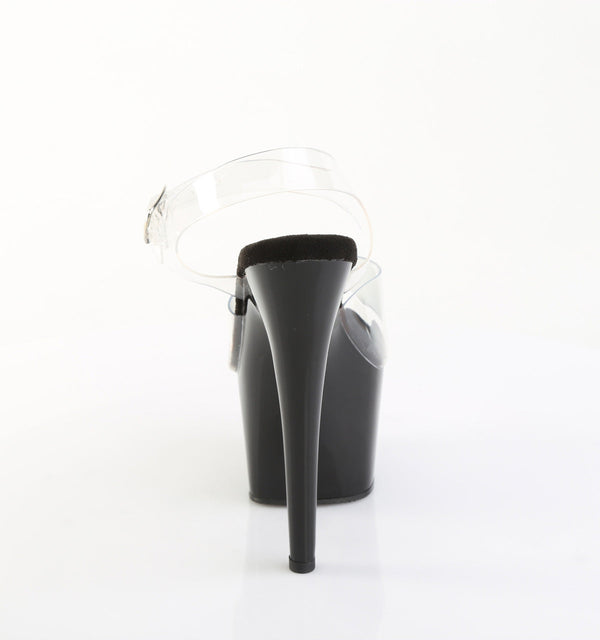 ADORE-708PREM Plateau Sandaletten Schwarz Lack TPU von Pleaser – Ansicht 4