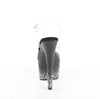 ADORE-708SPKL-01 Sandalette Plateauschuhe Schwarz Glitzer von Pleaser – Ansicht 4