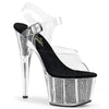 ADORE-708SRS Plateau Sandaletten - Schwarz von Pleaser