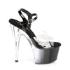 ADORE-708T-1 Plateau Sandaletten Schwarz/Transparent von Pleaser – Ansicht 5