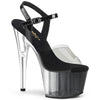 ADORE-708T-1 Plateau Sandaletten Schwarz/Transparent von Pleaser