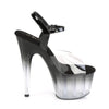 ADORE-708T-2 Plateau Sandaletten Schwarz/Transparent von Pleaser – Ansicht 5