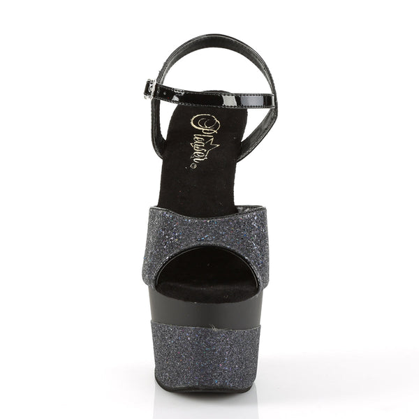 ADORE-709-2G Plateau Sandaletten - Schwarz von Pleaser – Ansicht 2